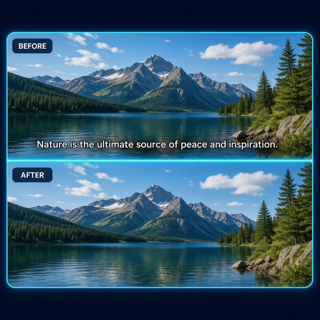 Remove captions and watermarks from video with AI text removal tool